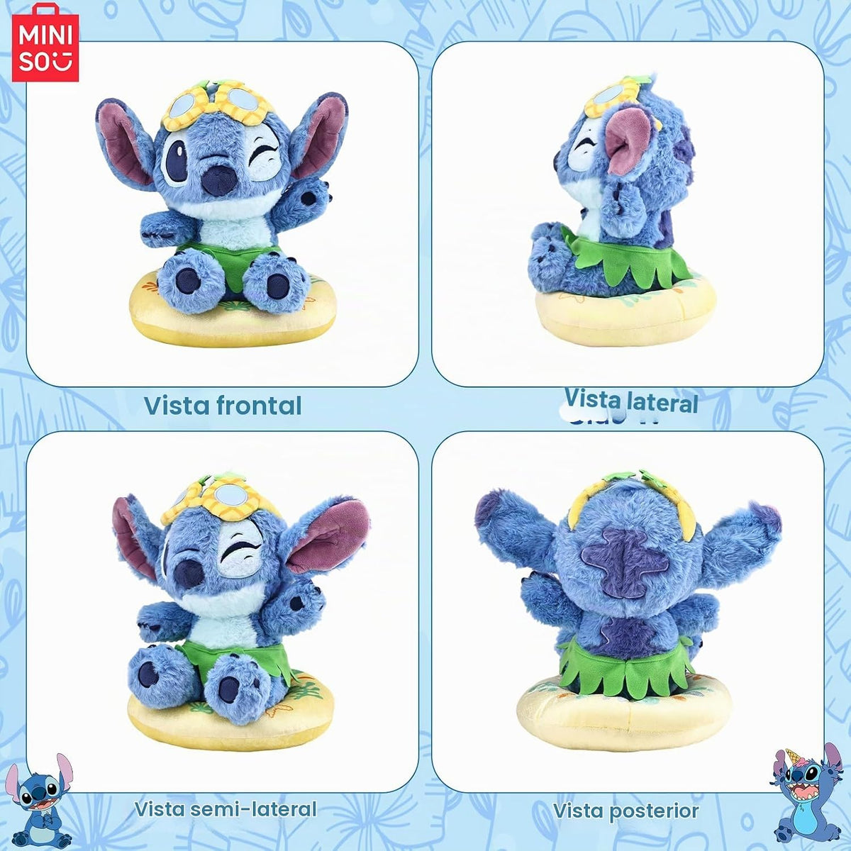 MINISO Disney Lilo & Stitch - Juguete de peluche de 14 pulgadas...