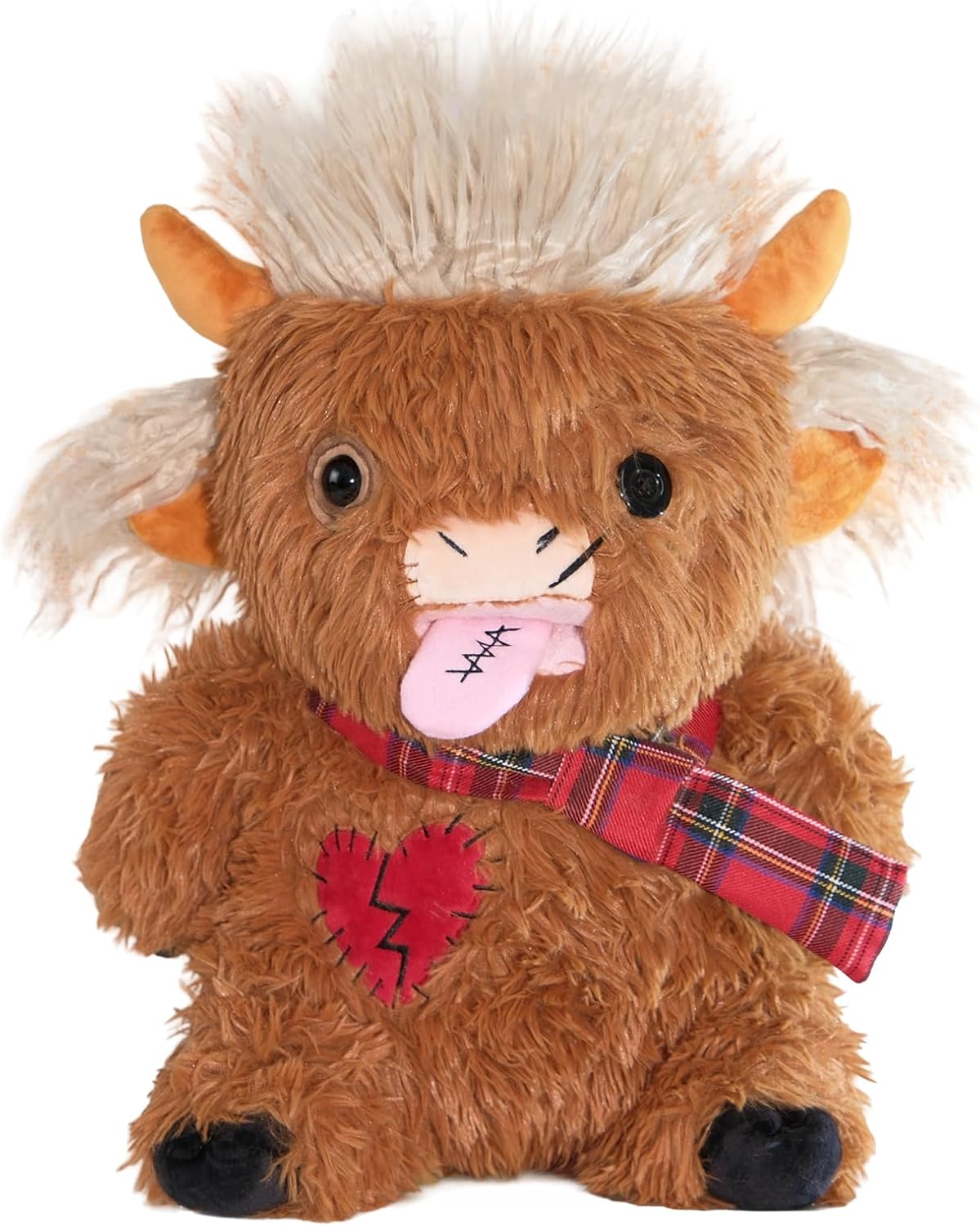 Peluche de vaca de las tierras altas de 16 pulgadas, divertido jugu...