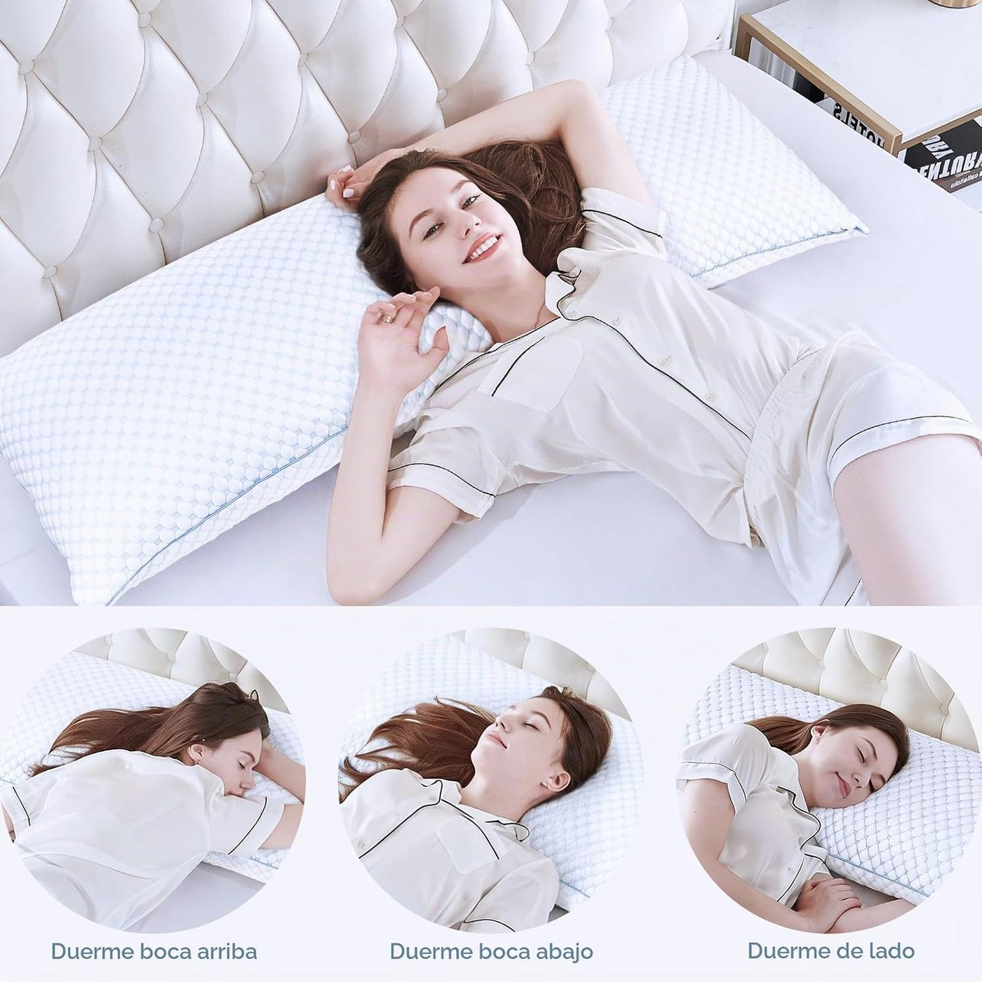 OSBED Almohada corporal de espuma viscoelástica triturada | Soporte...