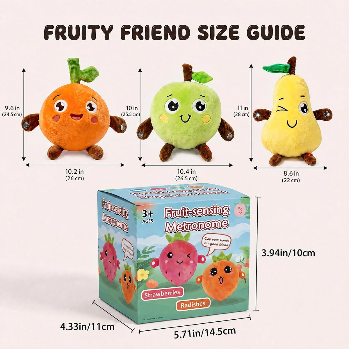 EASYFORALL Juguetes sensoriales musicales Juguete de peluche musica...