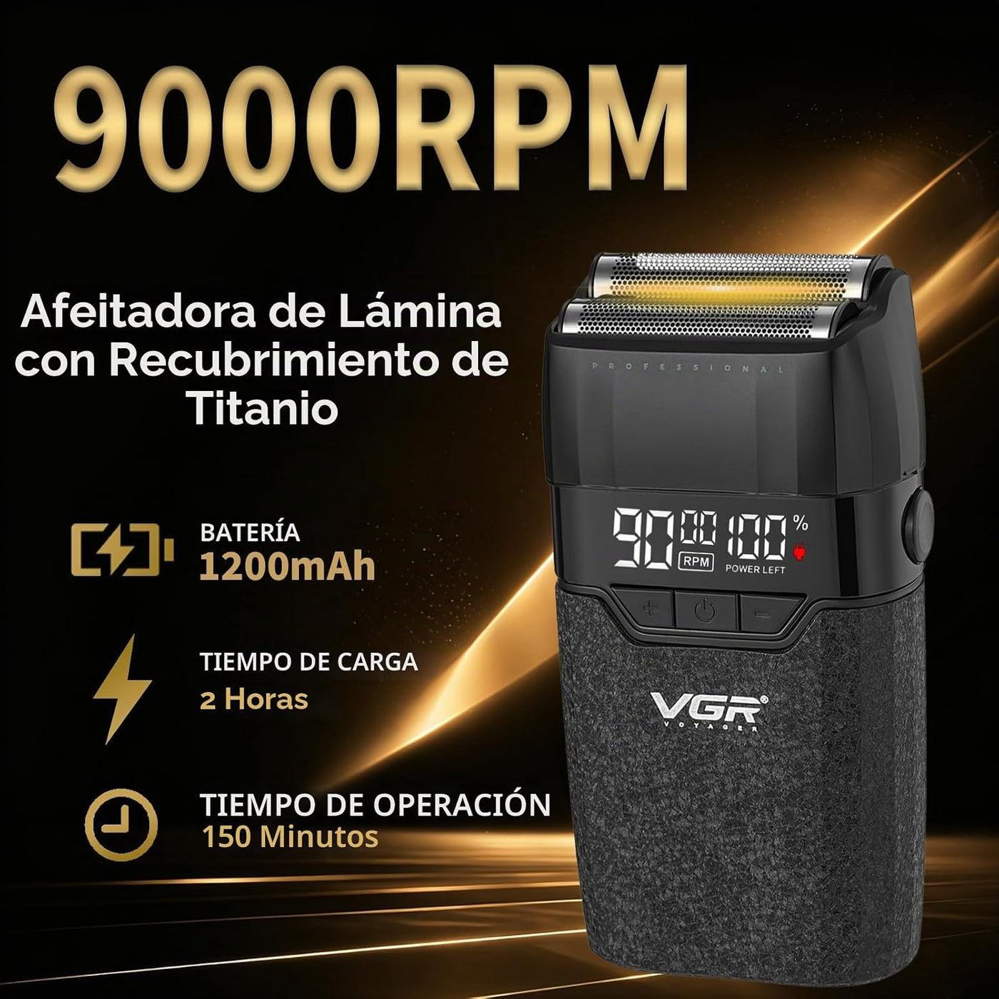 VGR 640 S4 Combo de peluquero profesional 4 en 1 para hombres, cort...