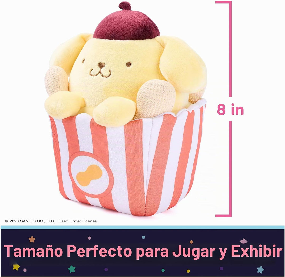 GUND Sanrio Pompompurin Circus Peanuts Peluche de circo de 8 pulgad...