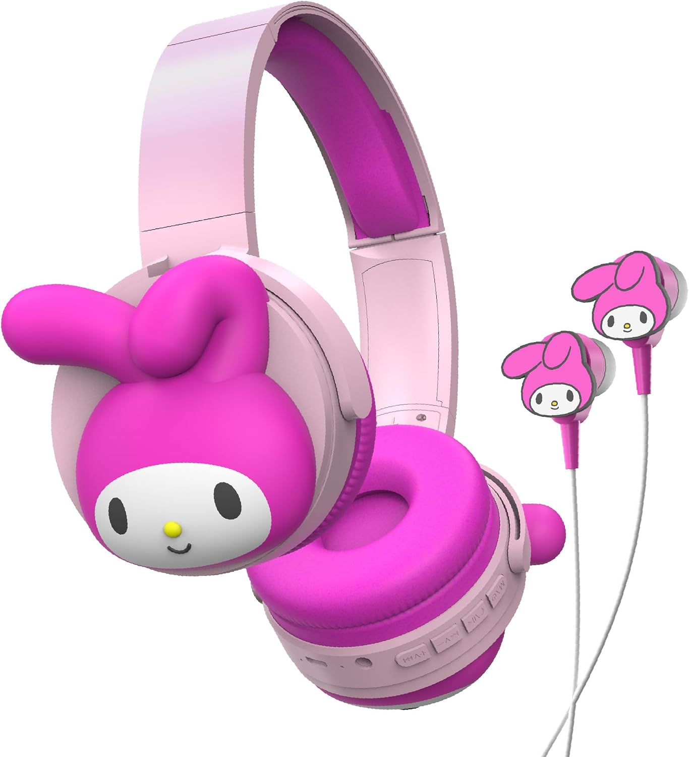 Auriculares inalámbricos Bluetooth 2 en 1 de Hello Kitty con auricu...