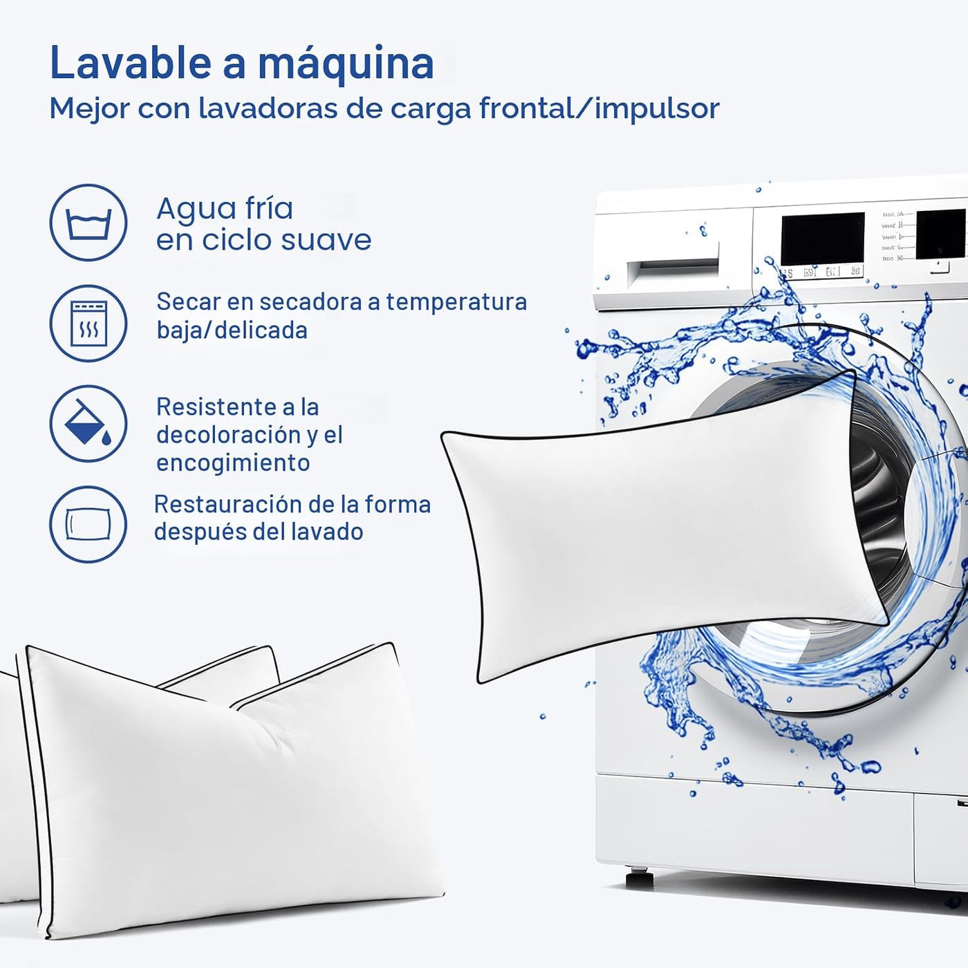 Almohadas Premium de Tamaño Queen, Juego de 2, Almohadas de Cama de...