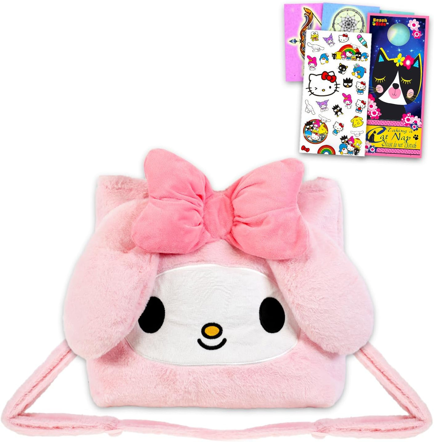 SANRIO My Melody - Juego de monedero de peluche con peluches y calc...