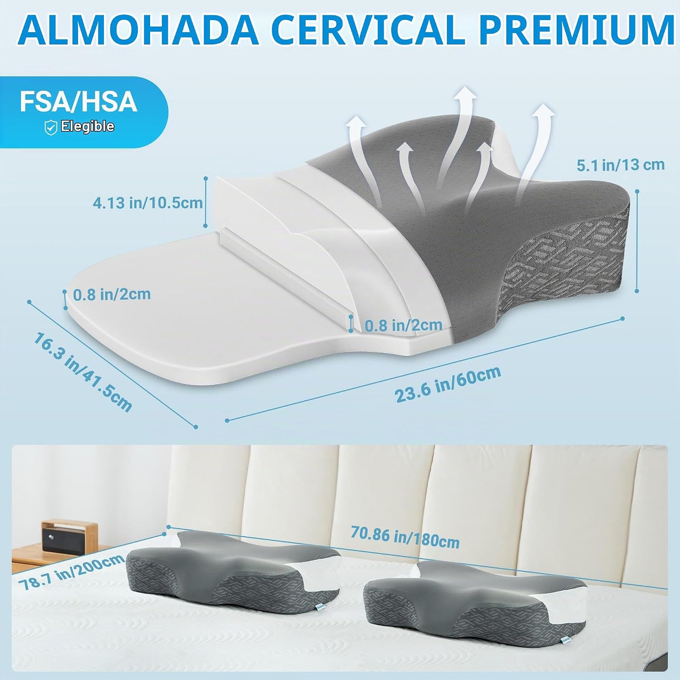 Almohada CPAP elegible para la FSA para que los usuarios reduzcan f...