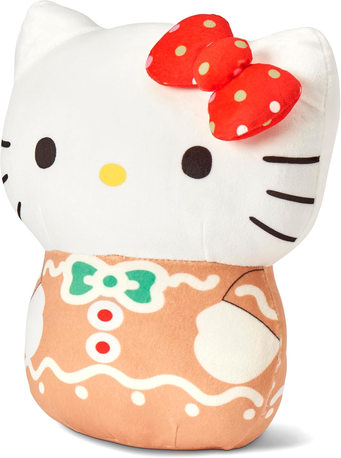 Hello Kitty Gingerbread Joy Hugger - Juego de almohada abrazable y...
