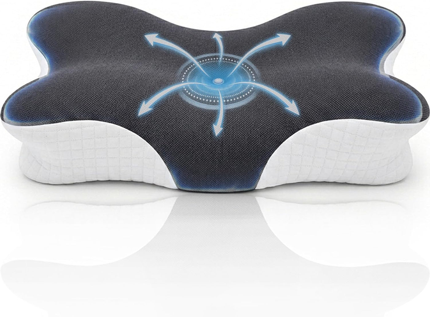 Almohada cervical ergonómica de espuma viscoelástica para dormir de...