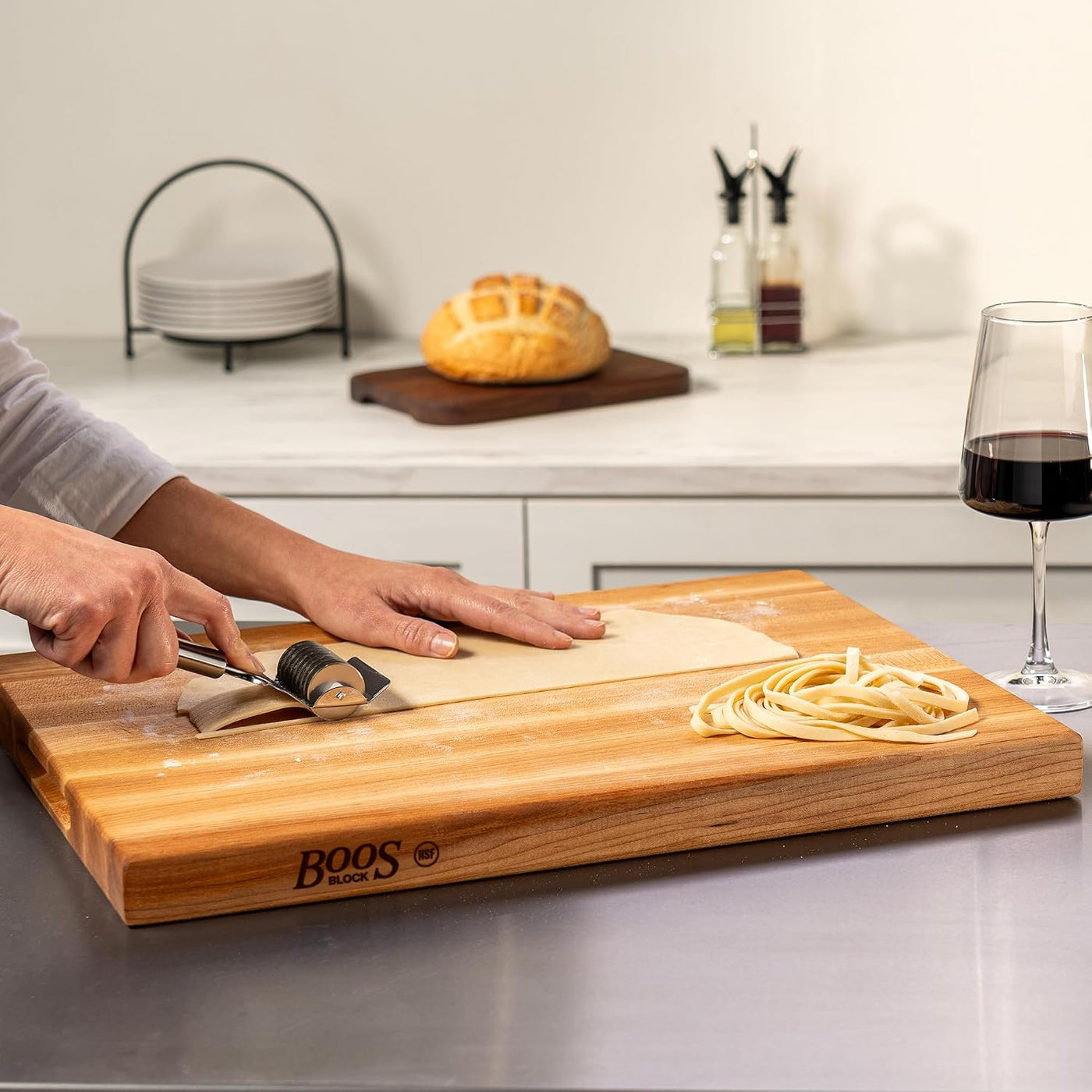 John Boos Serie R-Board Tabla de cortar rectangular de madera de ar...