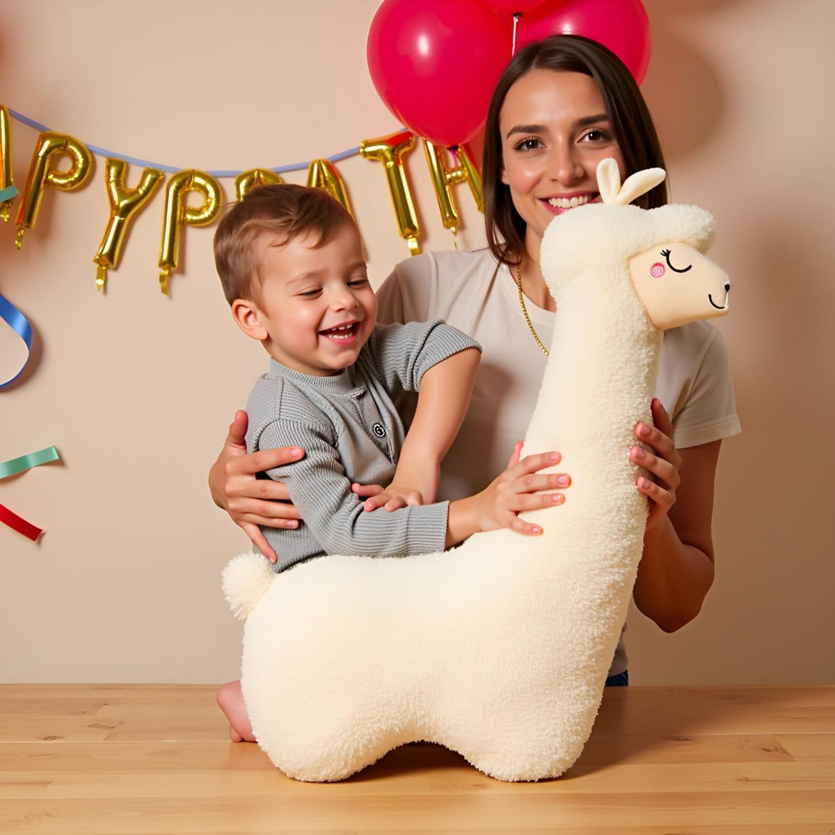 Ryttir Peluche de llama grande de 29.5 pulgadas, 15% Chubbier, almo...