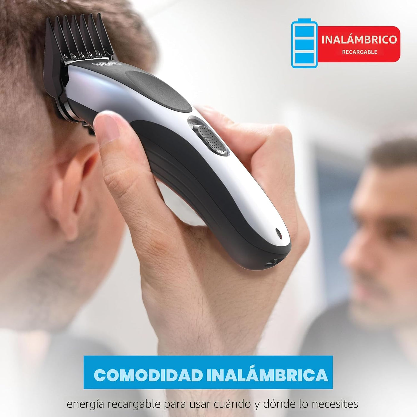 Wahl Clipper Home Pro - Cortapelos recargables inalámbricos para ho...