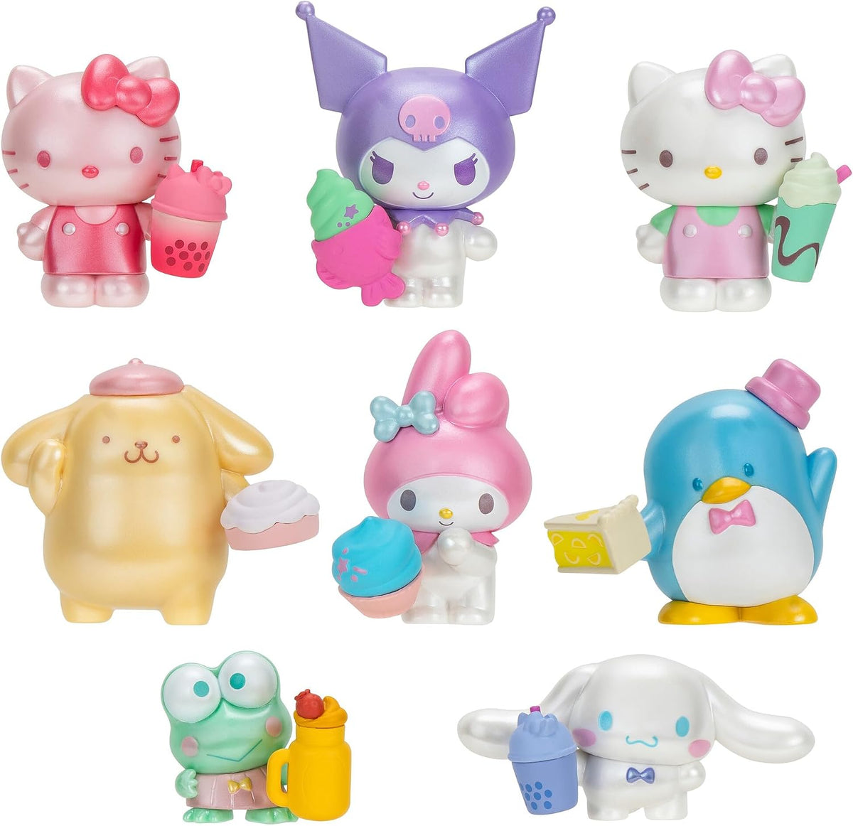 Hello Kitty y amigos Paquete dulce de 8 piezas con accesorios dulce...