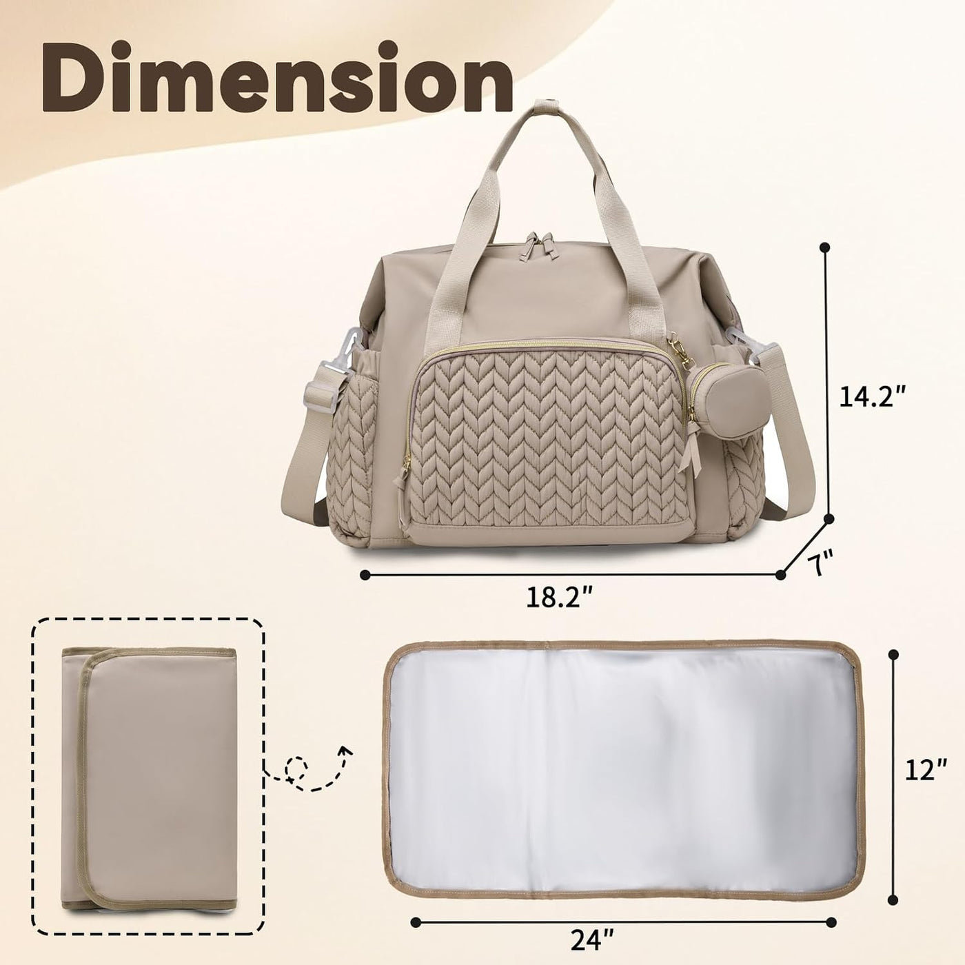 Awanhe Totalizador del bolso de pañales, bolsos de pañales del viaj...