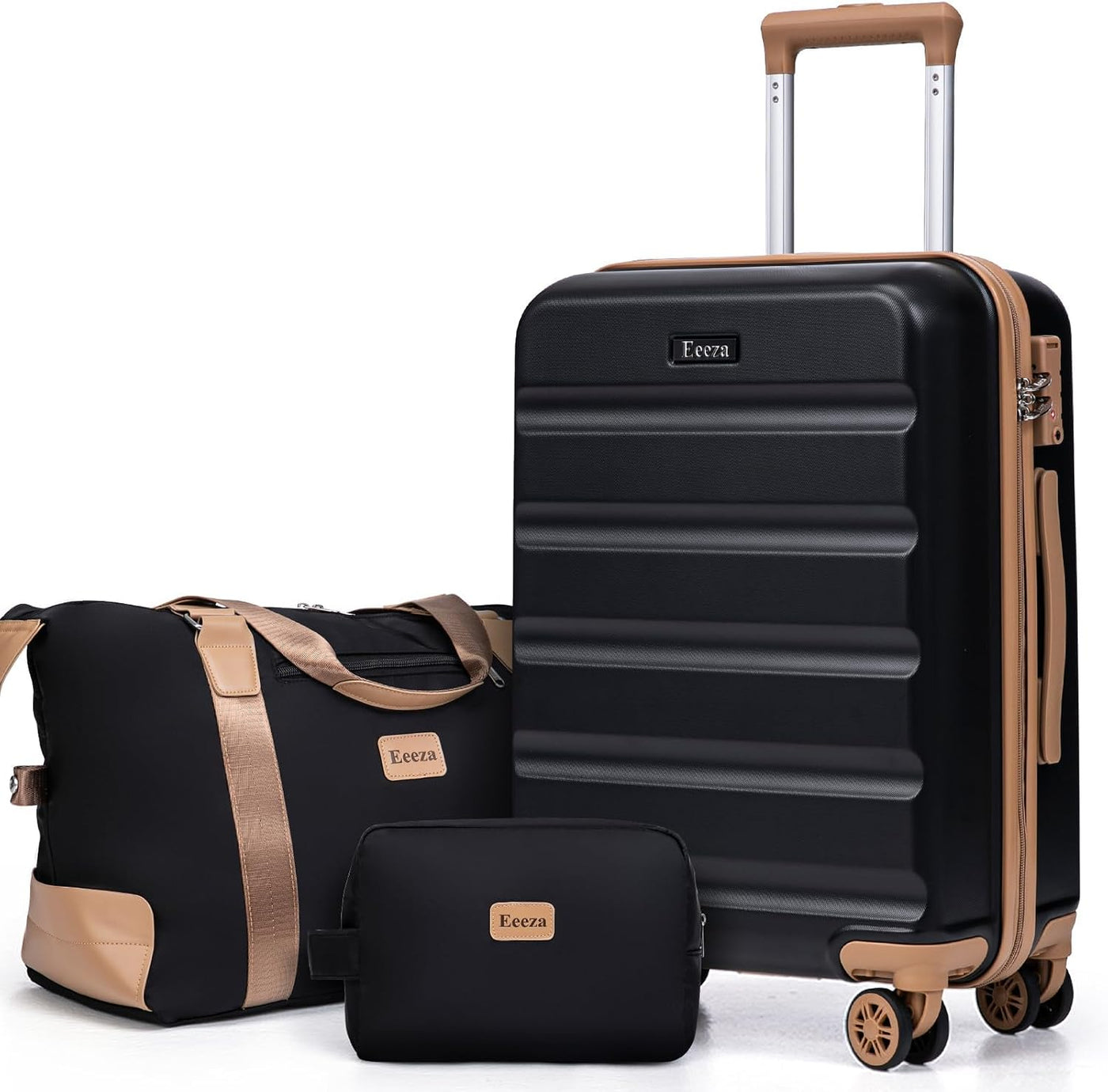 Eeeza Equipaje de mano de 22x14x9 pulgadas aprobado por aerolíneas,...