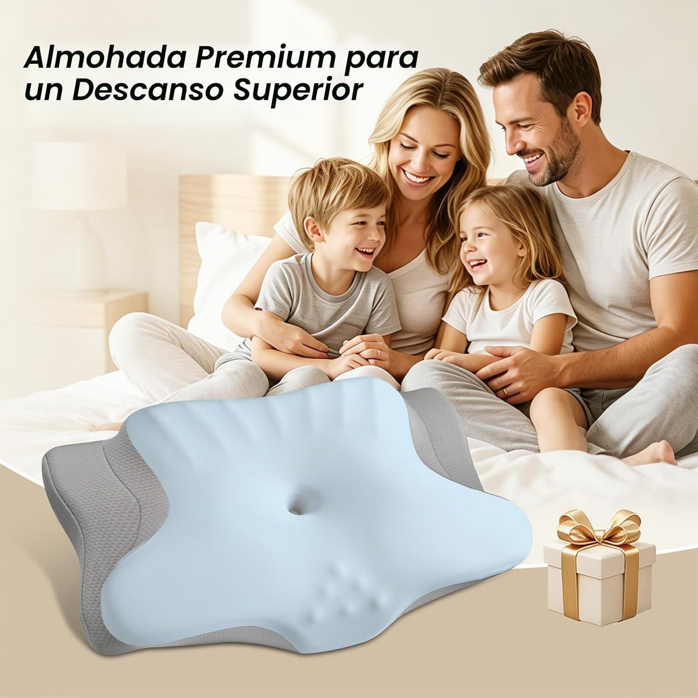 Ylekto Almohada cervical para el cuello para aliviar el dolor, almo...