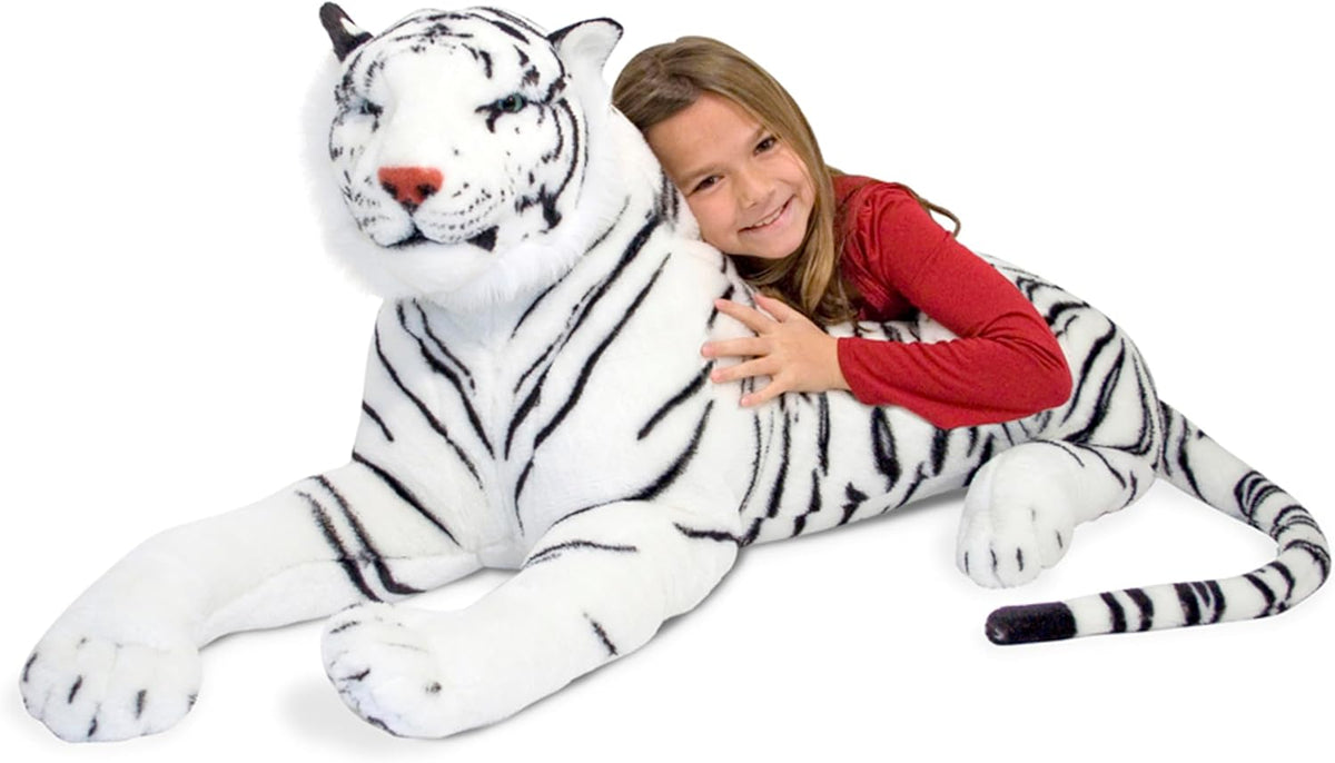 Tigre de peluche Melissa & Doug gigante (más de 5 pies de largo...