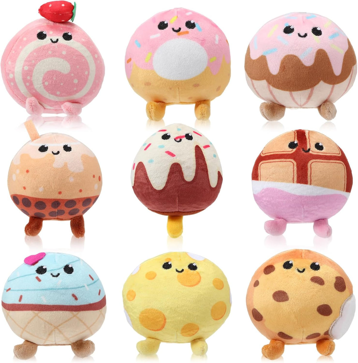 Libima - 9 animales de peluche pequeños a granel, postres | Pequeño...