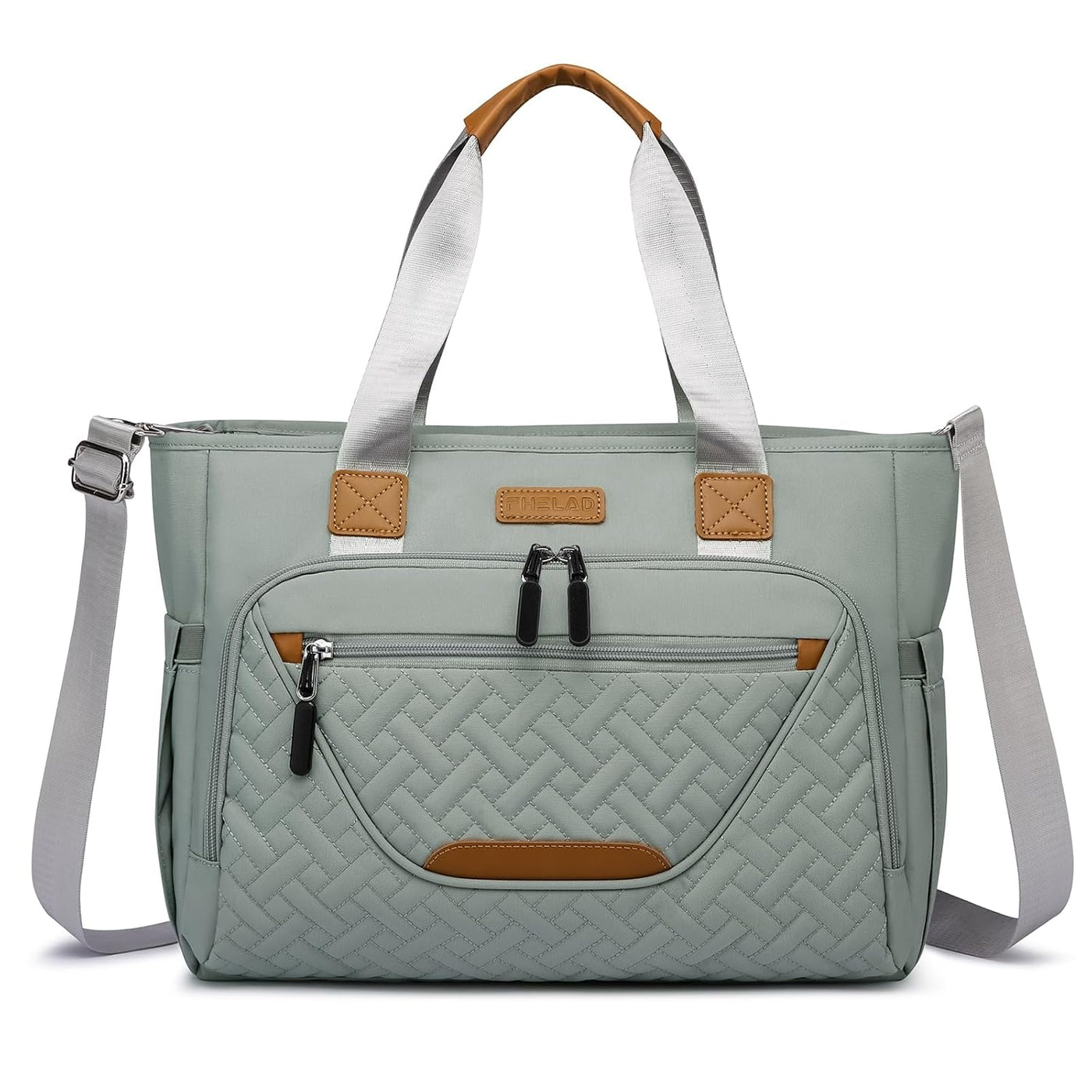 FHELAD Bolsa de pañales grande con compartimento para laptop de 16...
