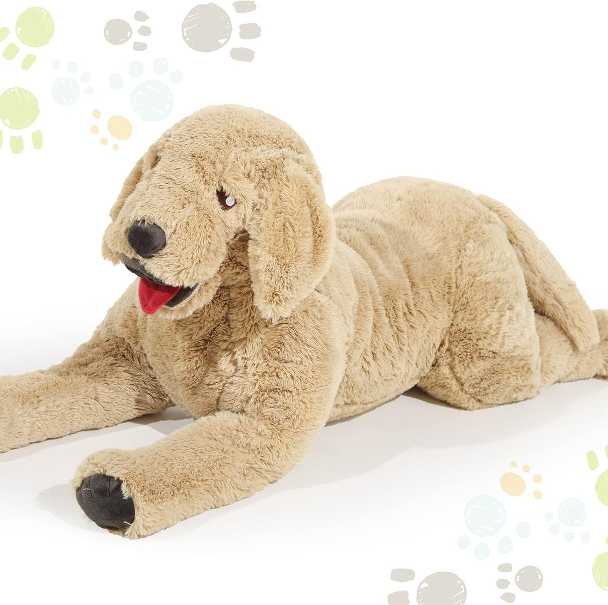 Geosar Animales de peluche de perro de 33.5 pulgadas, suaves juguet...