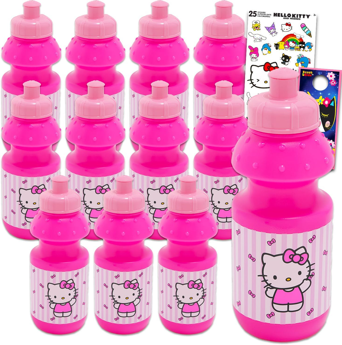 SANRIO Hello Kitty - Botellas de agua reutilizables de 11 onzas par...