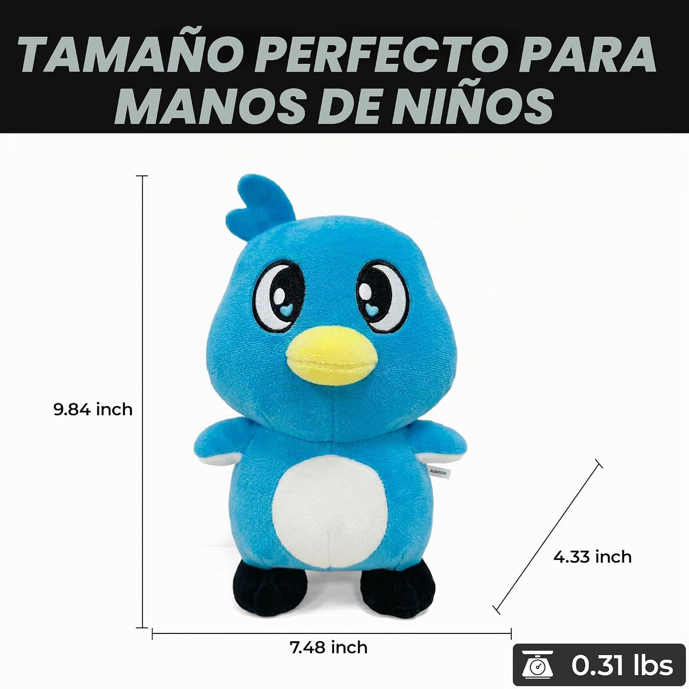 Adenzai Milo - Juguete de peluche suave y lindo, muñeco de personaj...