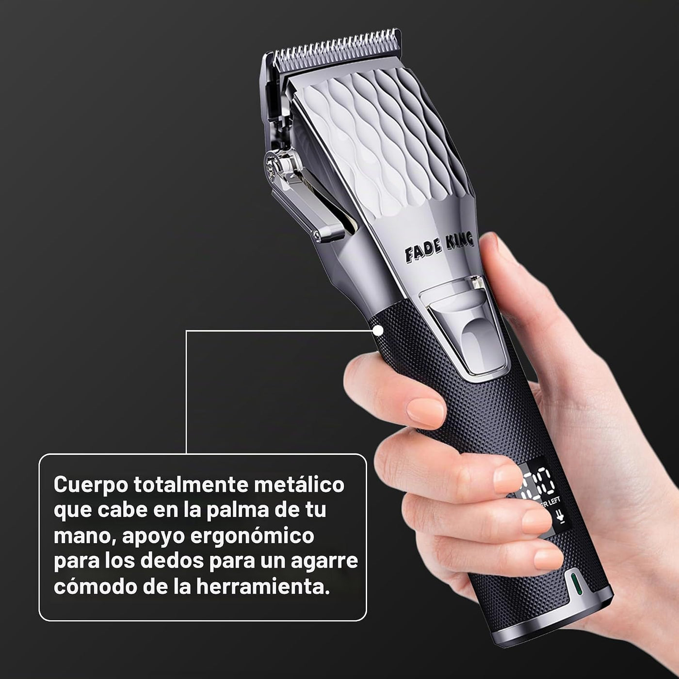 FADEKING® Cortapelos profesionales para hombres, cortapelos inalámb...