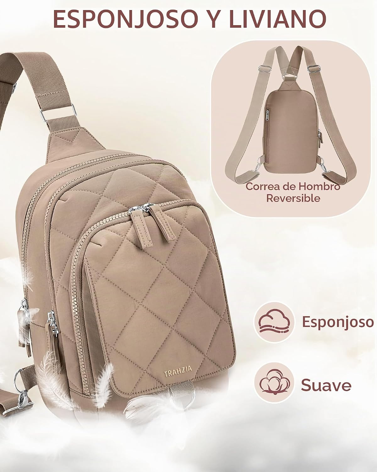 Trahzia Mini bolsa de pañales con cambiador portátil, pequeña bolsa...