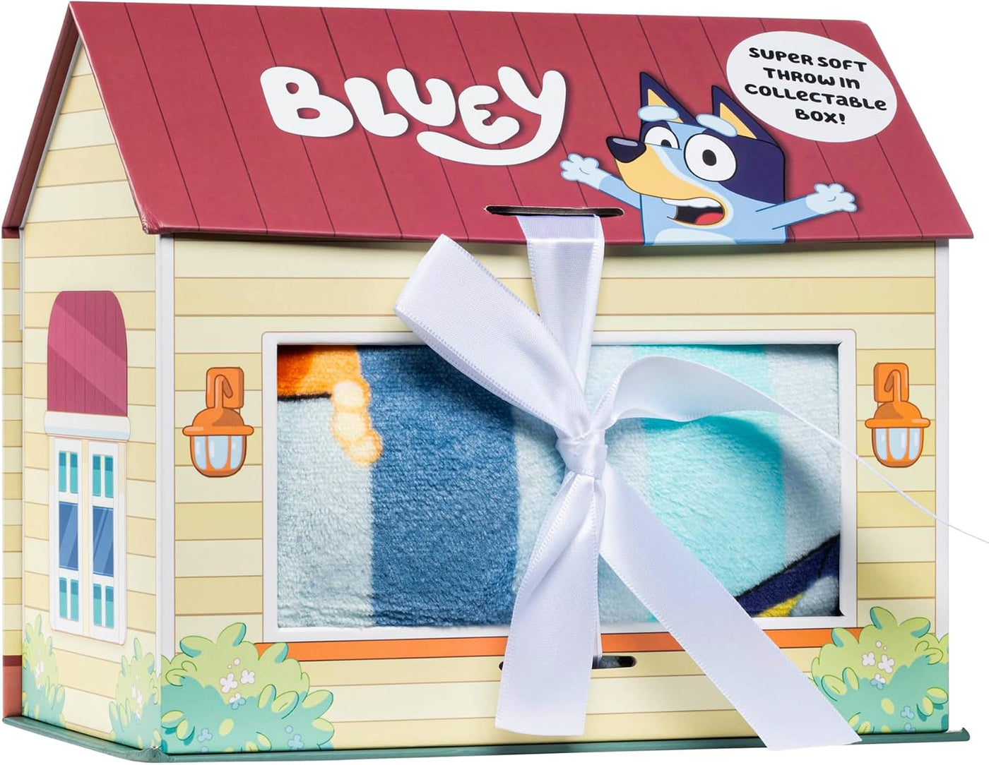 Jay Franco Manta Bluey con caja de regalo, medidas de 46 x 60 pulga...