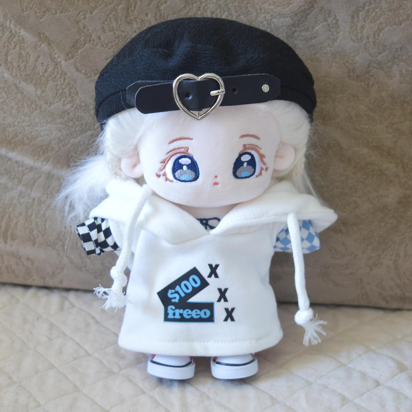 Ruyumei Muñeca de peluche de algodón de 7.9 in, adorable animal de...