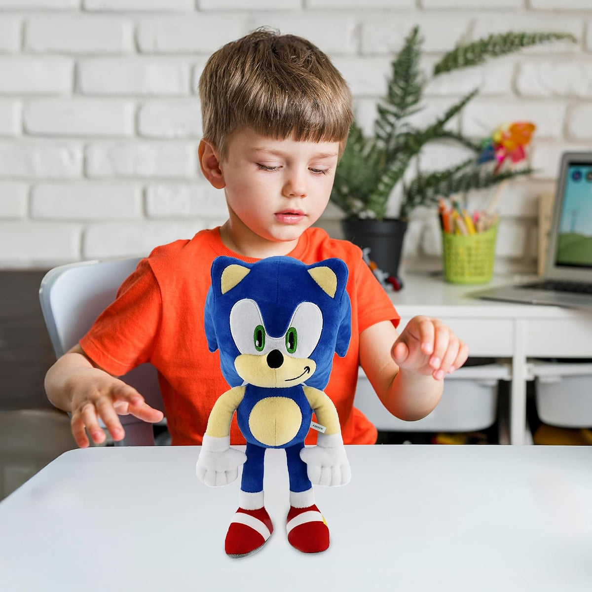 Adenzai Figuras de peluche de animales de peluche (azul)