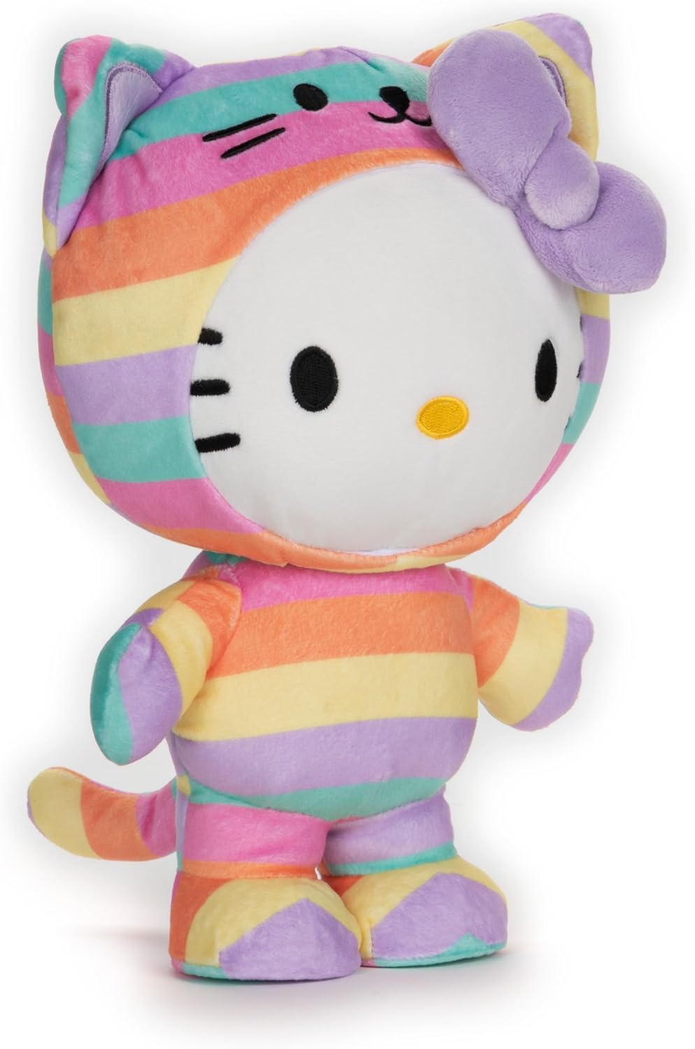 GUND - Muñeco de peluche de Hello Kitty con atuendo arco iris de Sa...