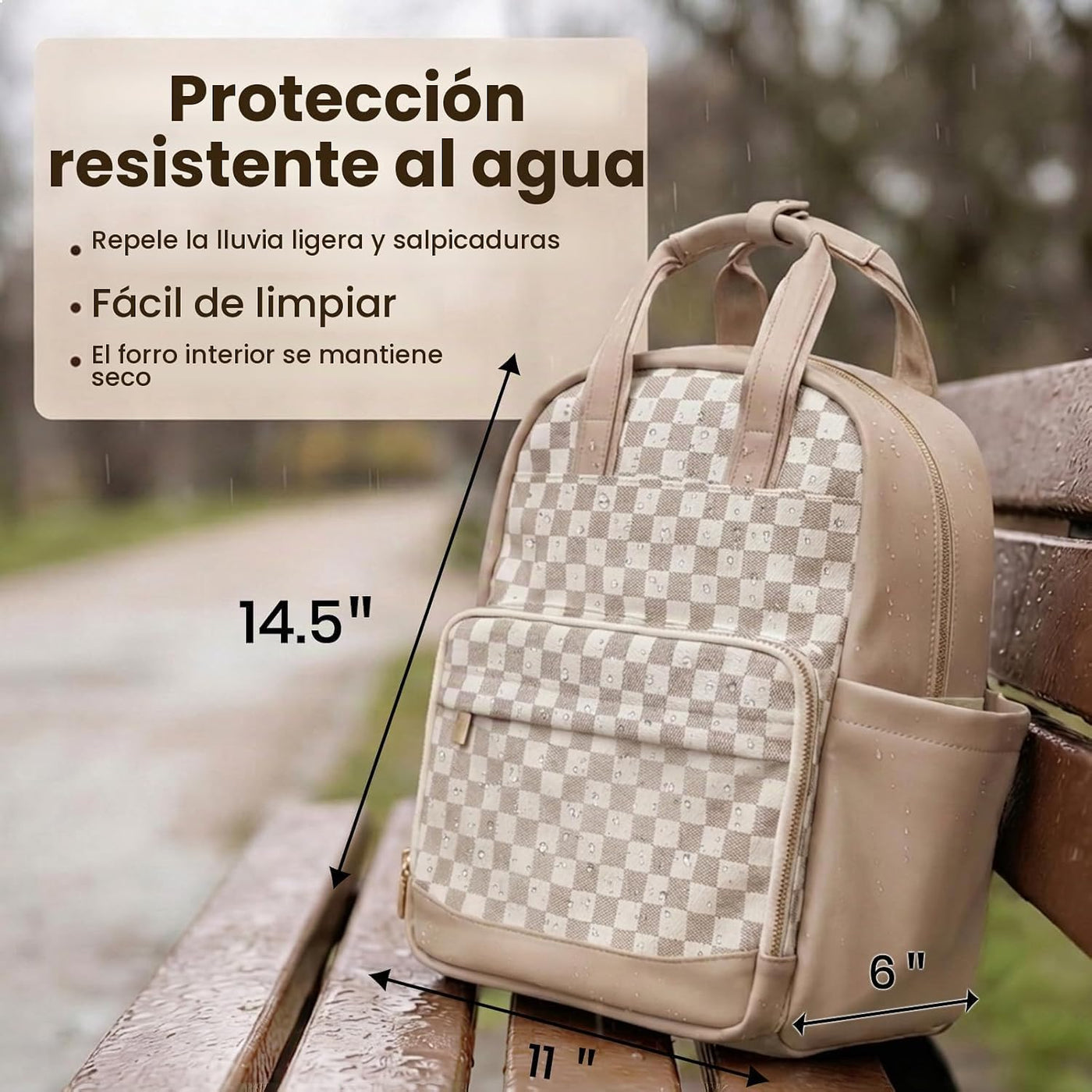 miss fong Bolsa de pañales pequeña \u2013 Mochila para pañales de b...