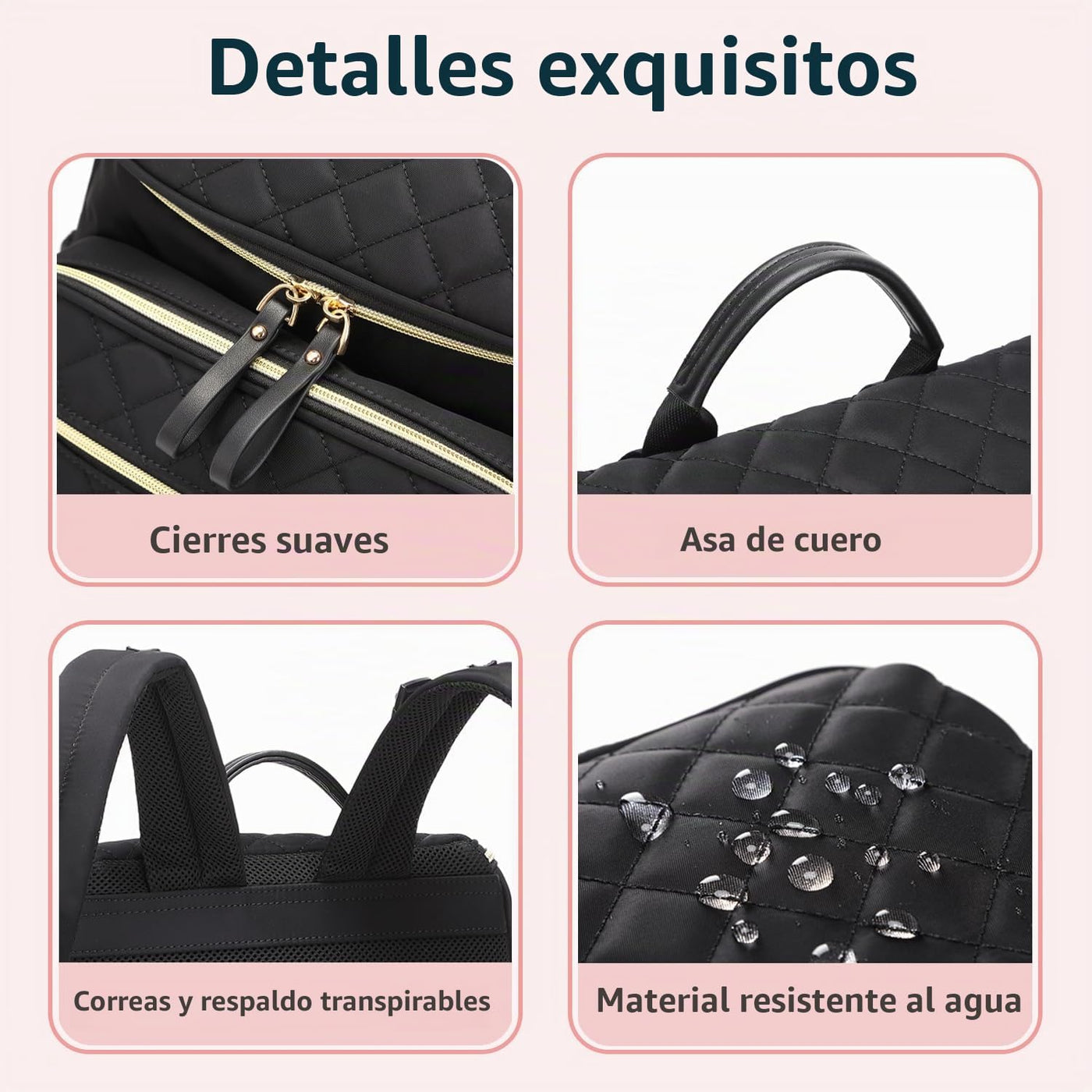 LORADI Mochila ligera para pañales, mediana | Clips para cochecito,...