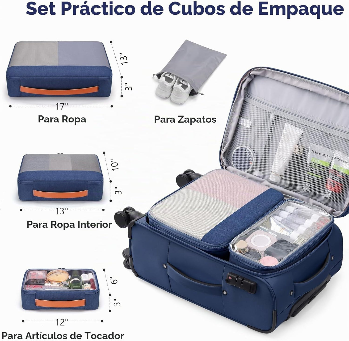 Softside - Maleta de mano expandible con apertura superior de 20 pu...