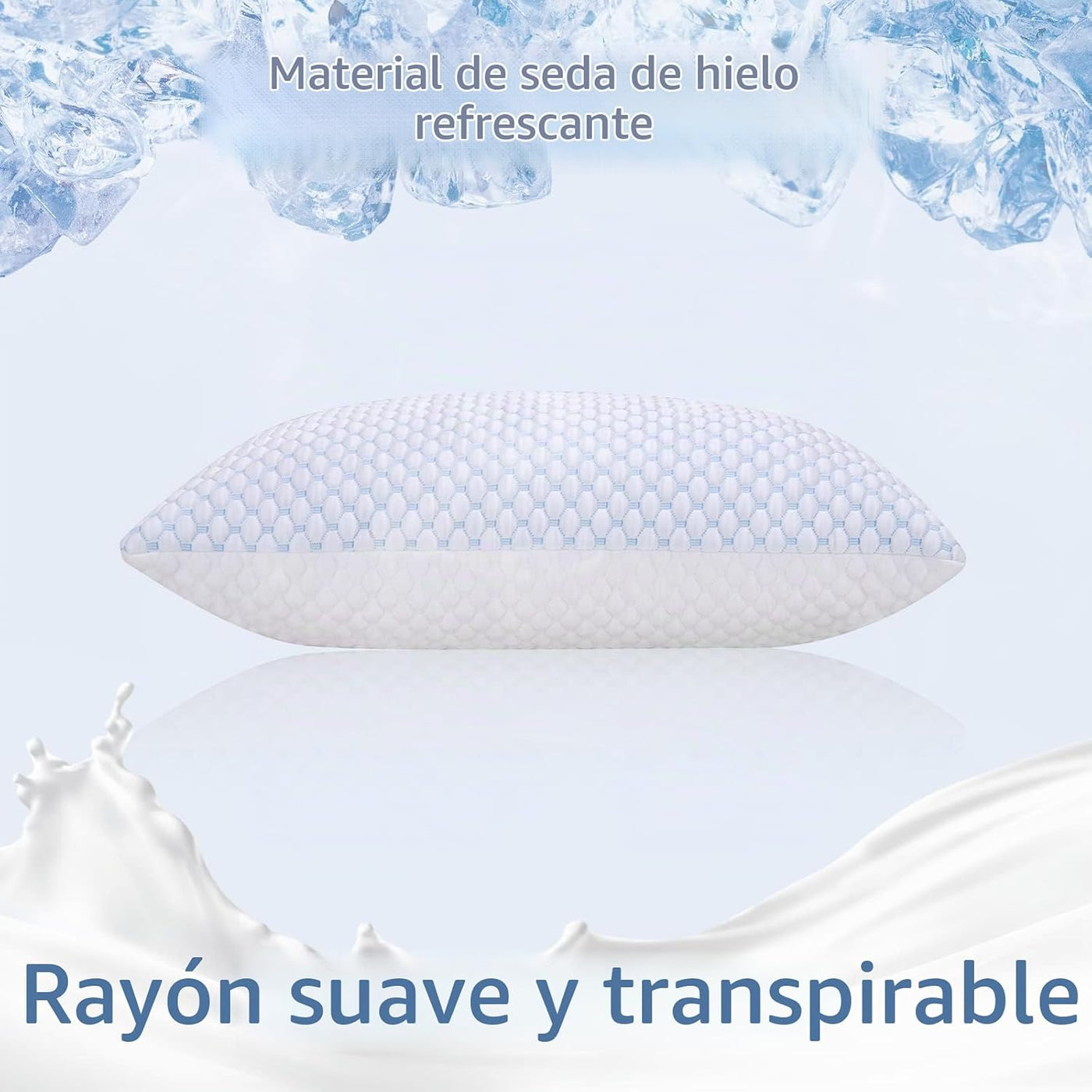 OSBED Juego de 4 almohadas de espuma viscoelástica trituradas tamañ...