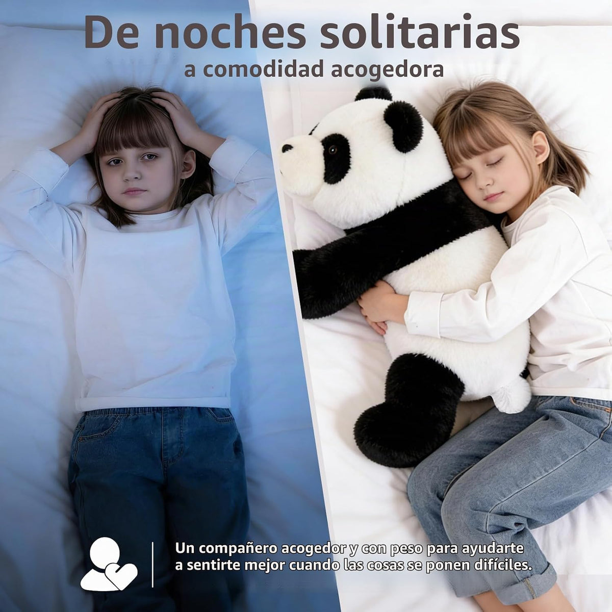 HAIJUNYA Animales con peso de panda de 32 pulgadas, 5 libras, jugue...