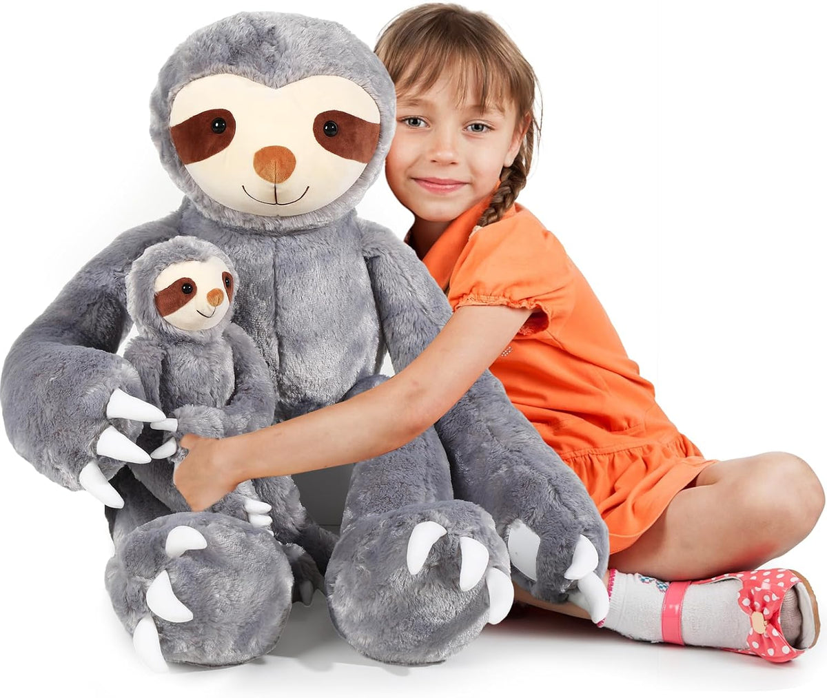 Libima 2 piezas de peluche de perezoso gigante de regalo para niños...