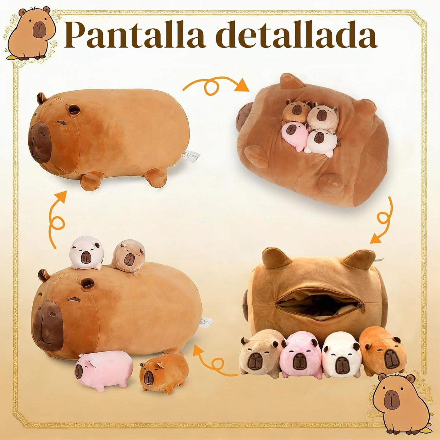 MMguai Capybara de Peluche Lindos Animales de Peluche Capybara con...