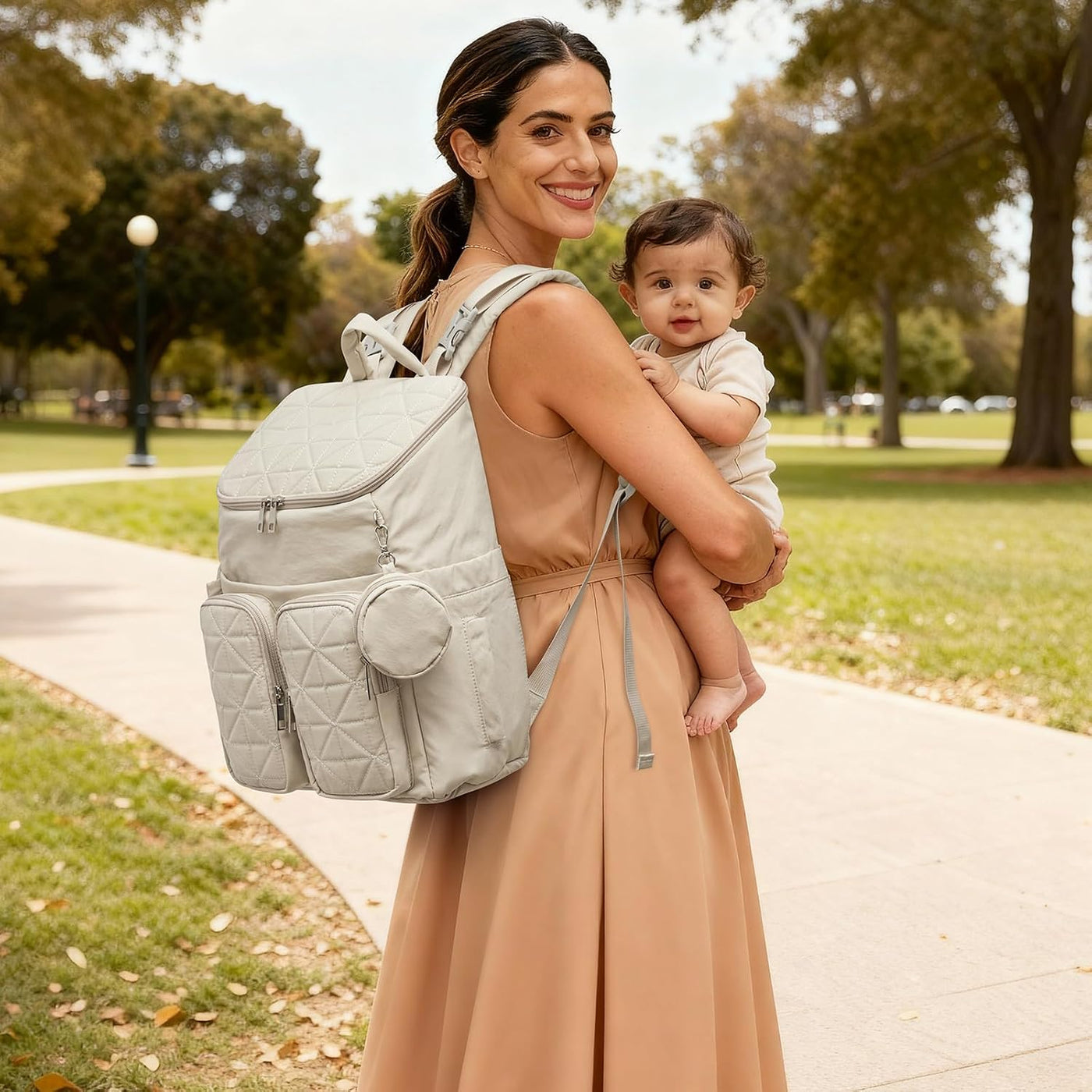 G4Free Mochila para pañales para mamás papás y mamás, bolsa de viaj...