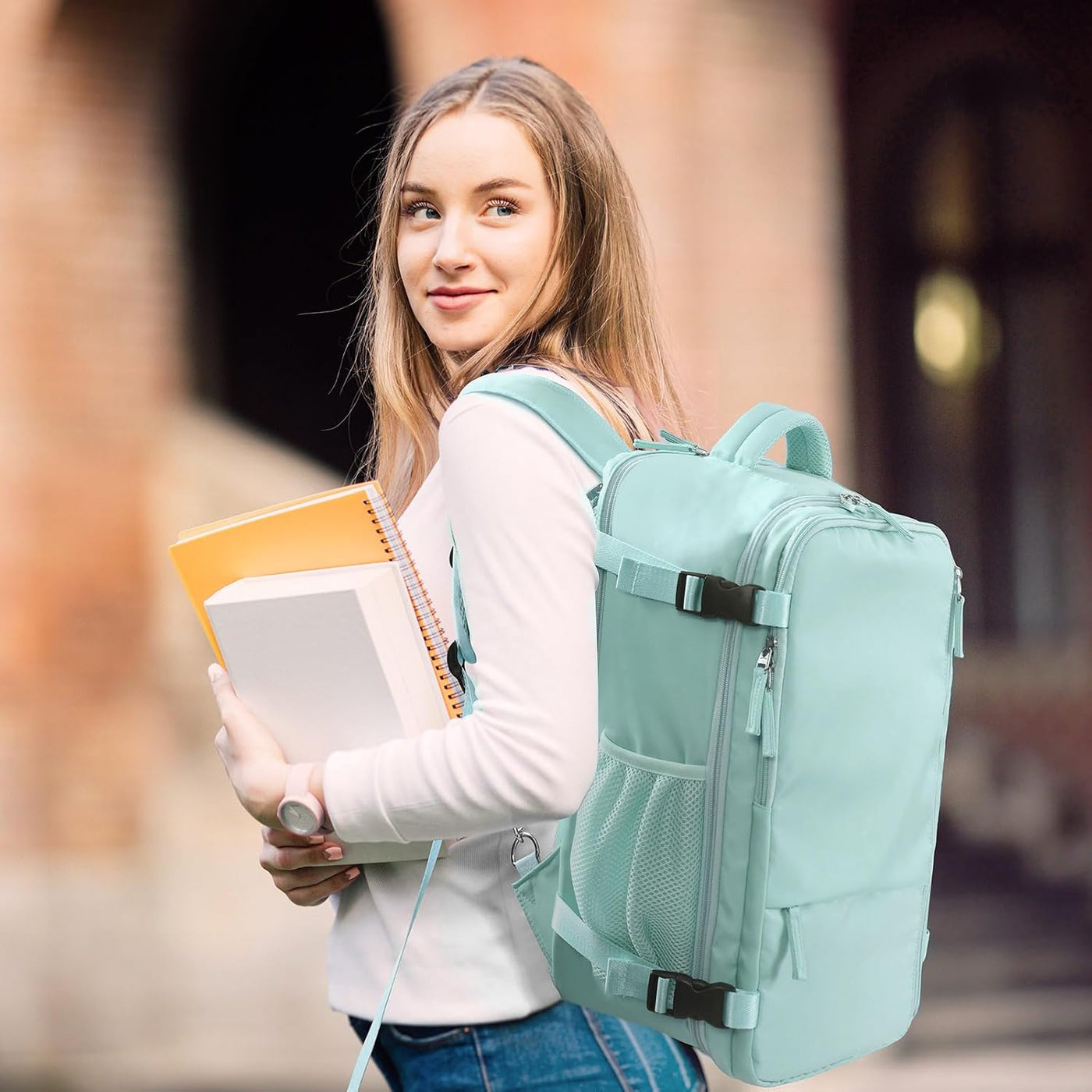 Hanples - Mochila de viaje para mujeres y hombres, mochila grande d...