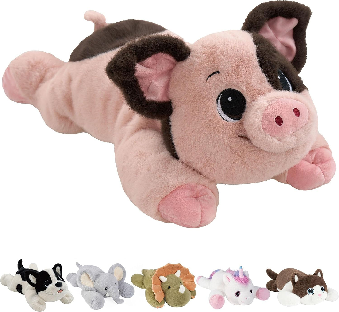 GILFWM Juego de caja de regalo de animales de peluche de cerdo rosa...