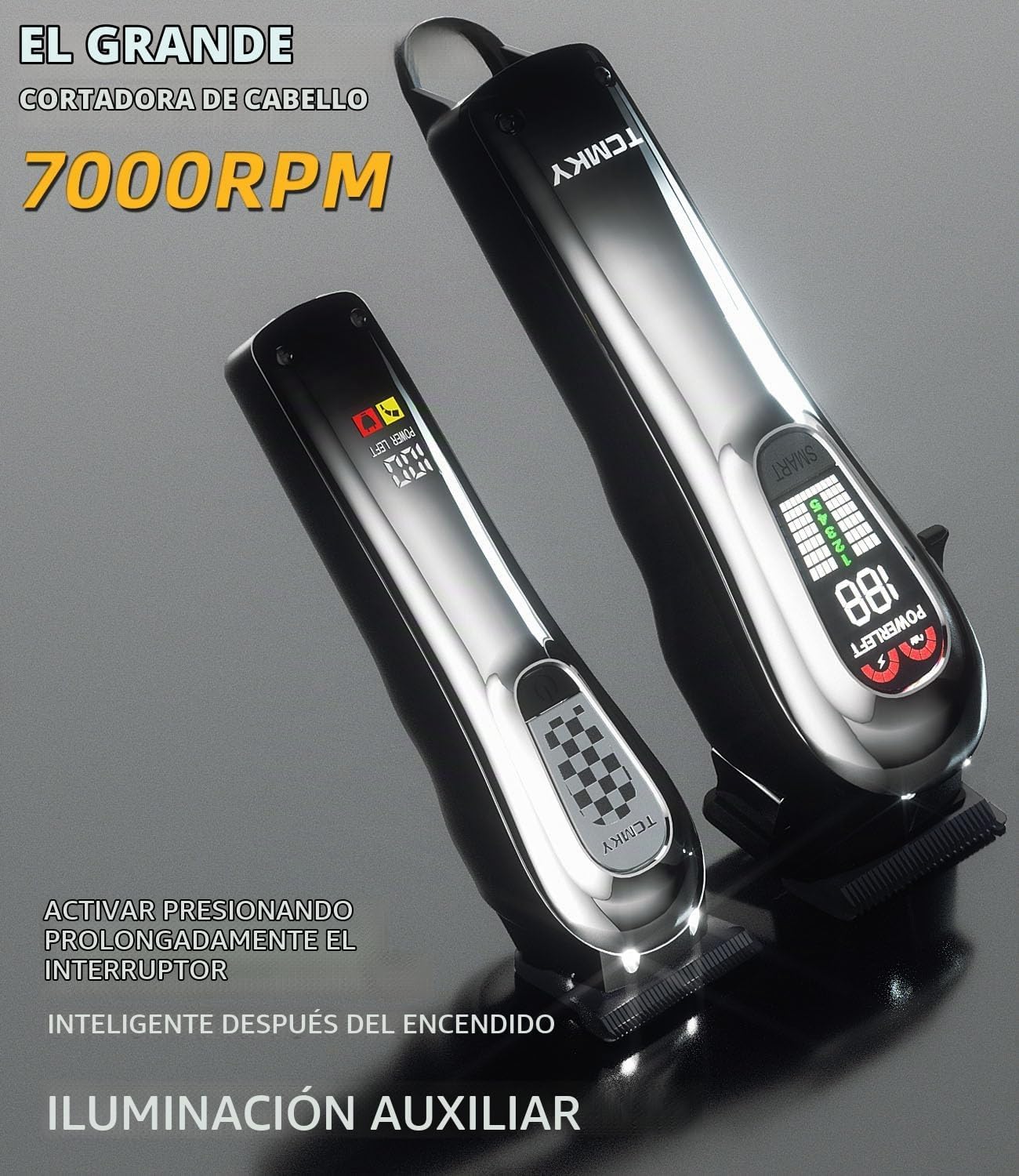 TCMKY Cortapelo para Hombres, Set Profesional de Cortapelo y Recort...