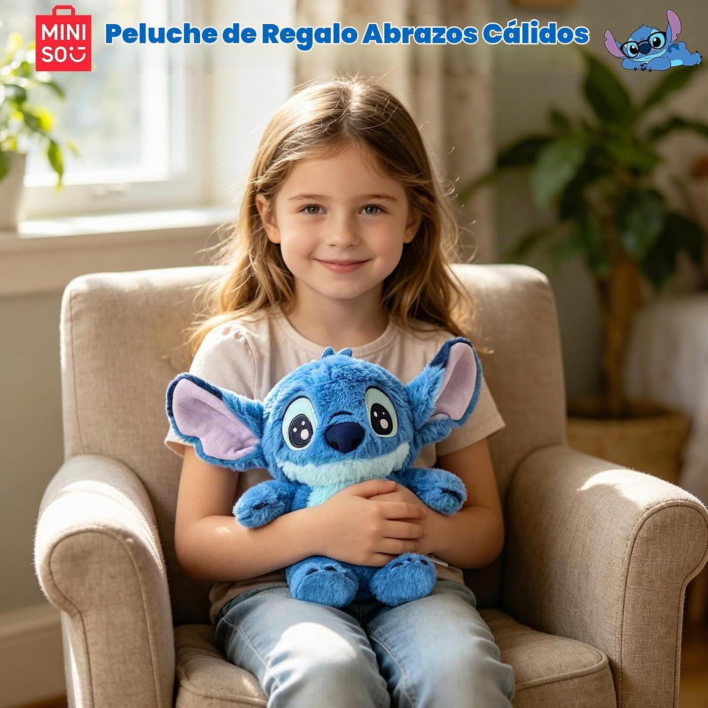 MINISO Disney Stitch - Juguete de peluche Lilo & Stitch, colecc...