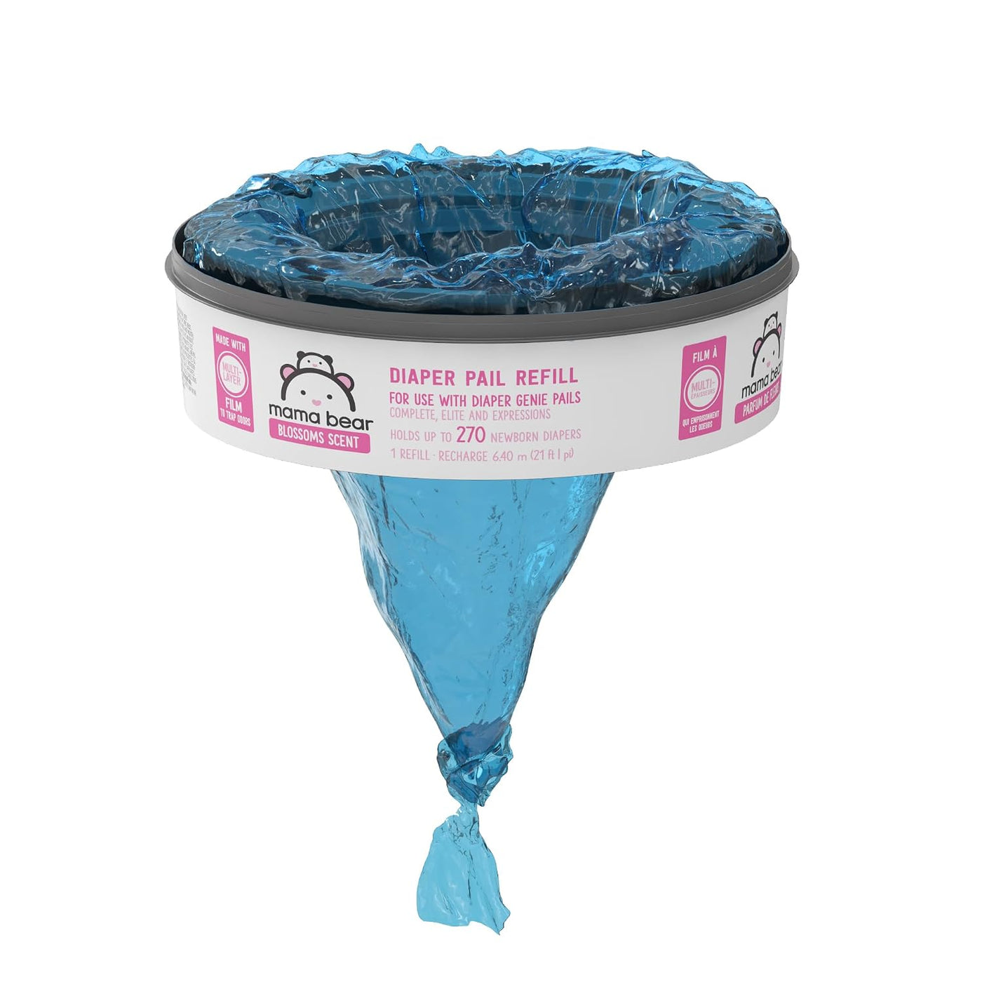 Marca Amazon - Recargas de cubo de pañales Mama Bear con aroma a fl...