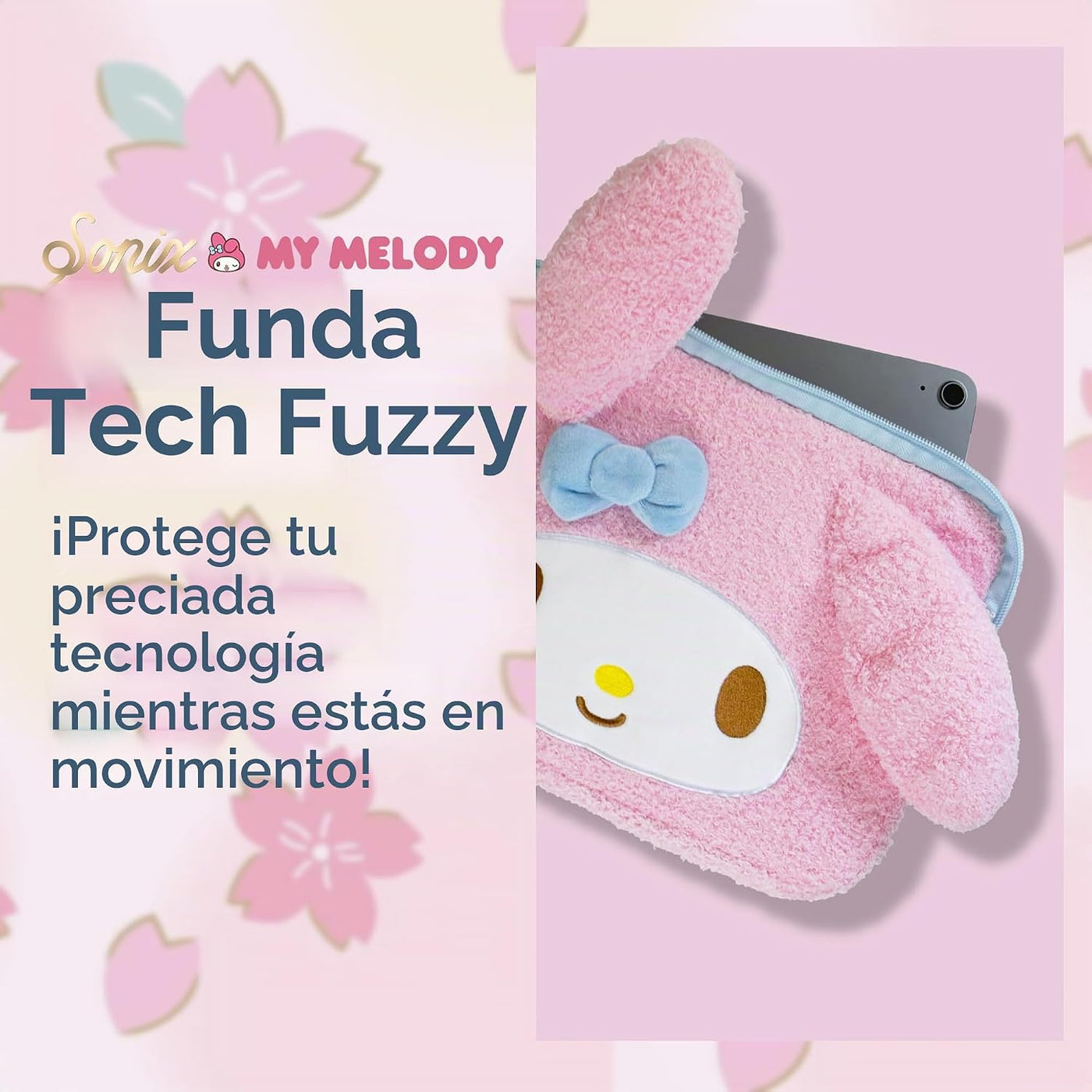 Sonix x Sanrio - Funda de felpa Tech | Funda de transporte mullida...