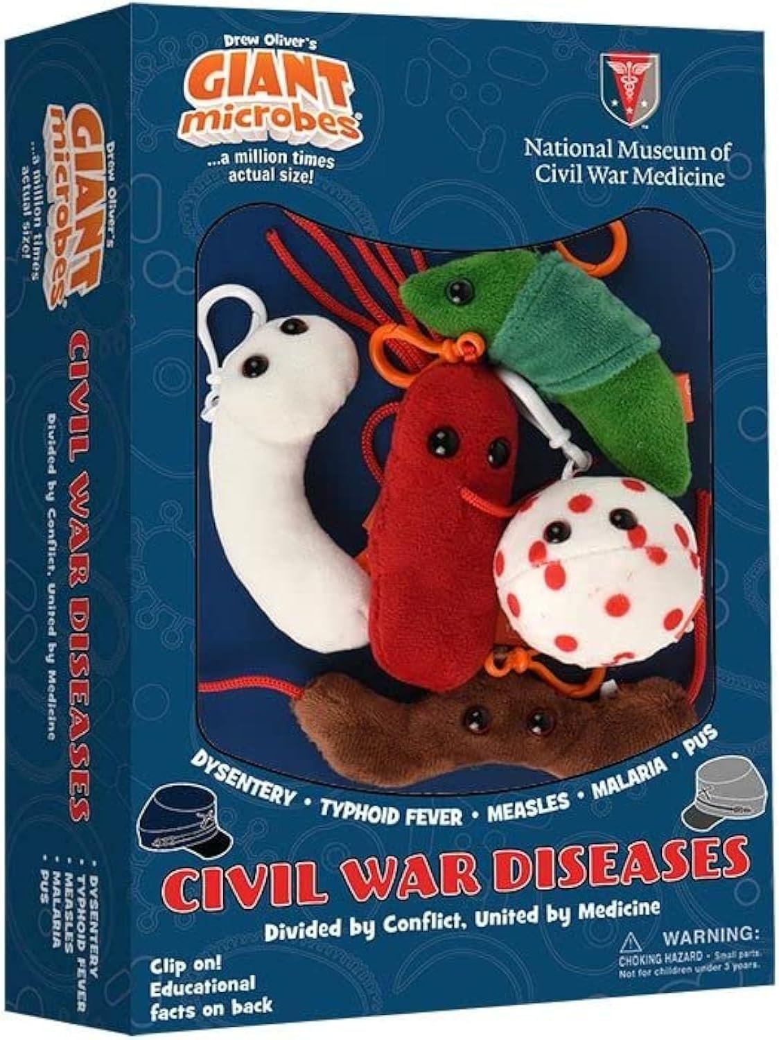 GIANTmicrobes Civil War - Caja de regalo con temática de historia p...
