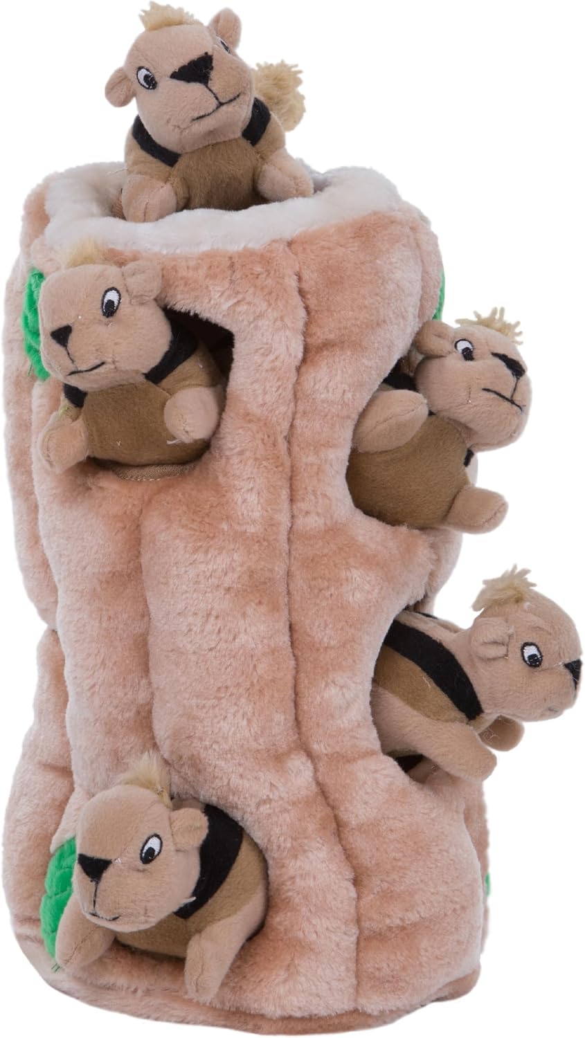 Outward Hound Hide A Squirrel - Rompecabezas de peluche para perro,...