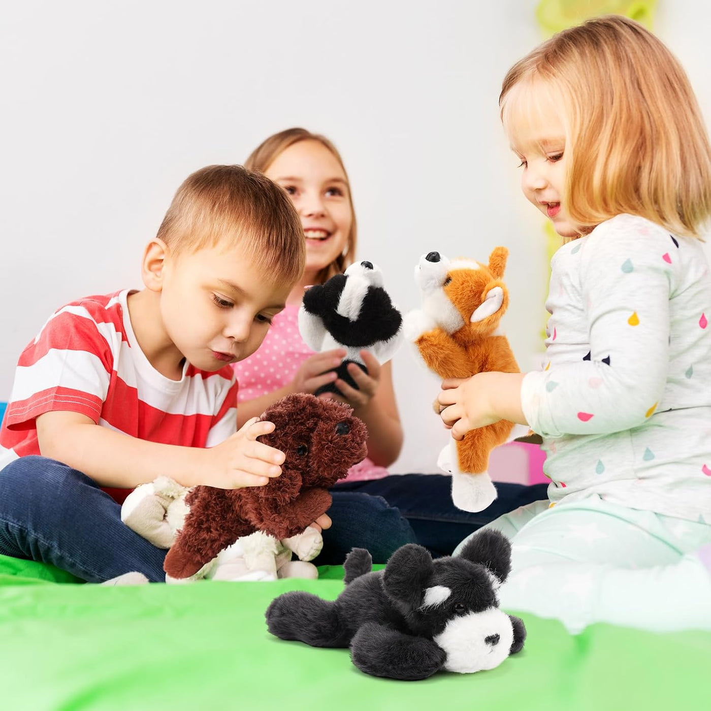 Harrycle - 6 animales de peluche para perros de 8 pulgadas a granel...