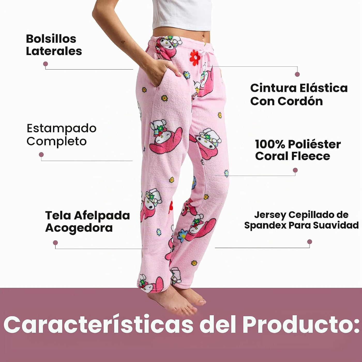 Bioworld Pantalón de pijama My Melody para mujer