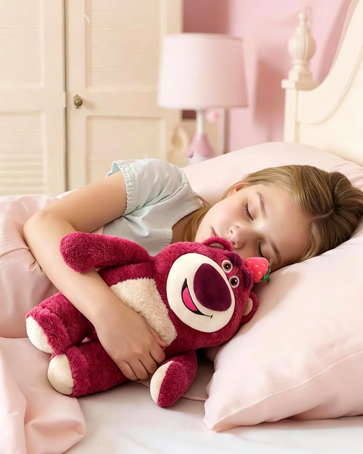 MINISO Disney Toy Story Lotso - Peluche de oso de fresa de 14 pulga...